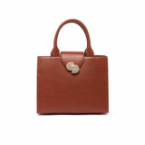 Petit Sac Cabas Camille - Cognac - Face