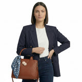 Petit Sac cabas Camille Cognac 5