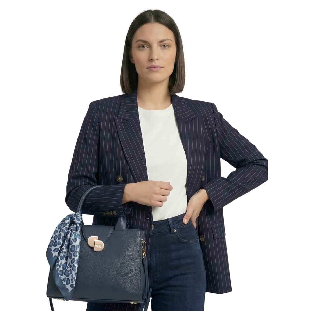 Petit Sac cabas Camille Marine 1