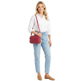 Sac bandoulière Anna Cerise 5