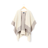 Cape Bicolore d'Hiver pour Femme Ivoire 1