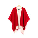 Cape Réversible d'Hiver pour Femme Rouge 1