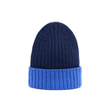 Gorro de lana bicolor