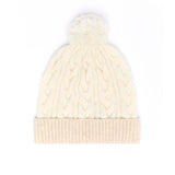 Gorro Bicolor Con Pompón De Lana