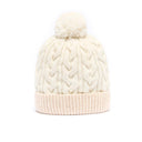 Bonnet Bicolore Avec Pompon en Laine