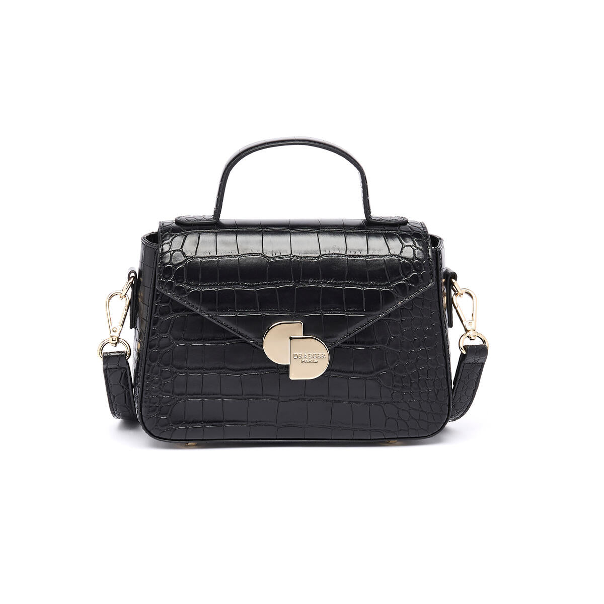 Sac à main Camille Croco Noir 1