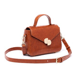 Sac à main Camille Croco Cognac 2