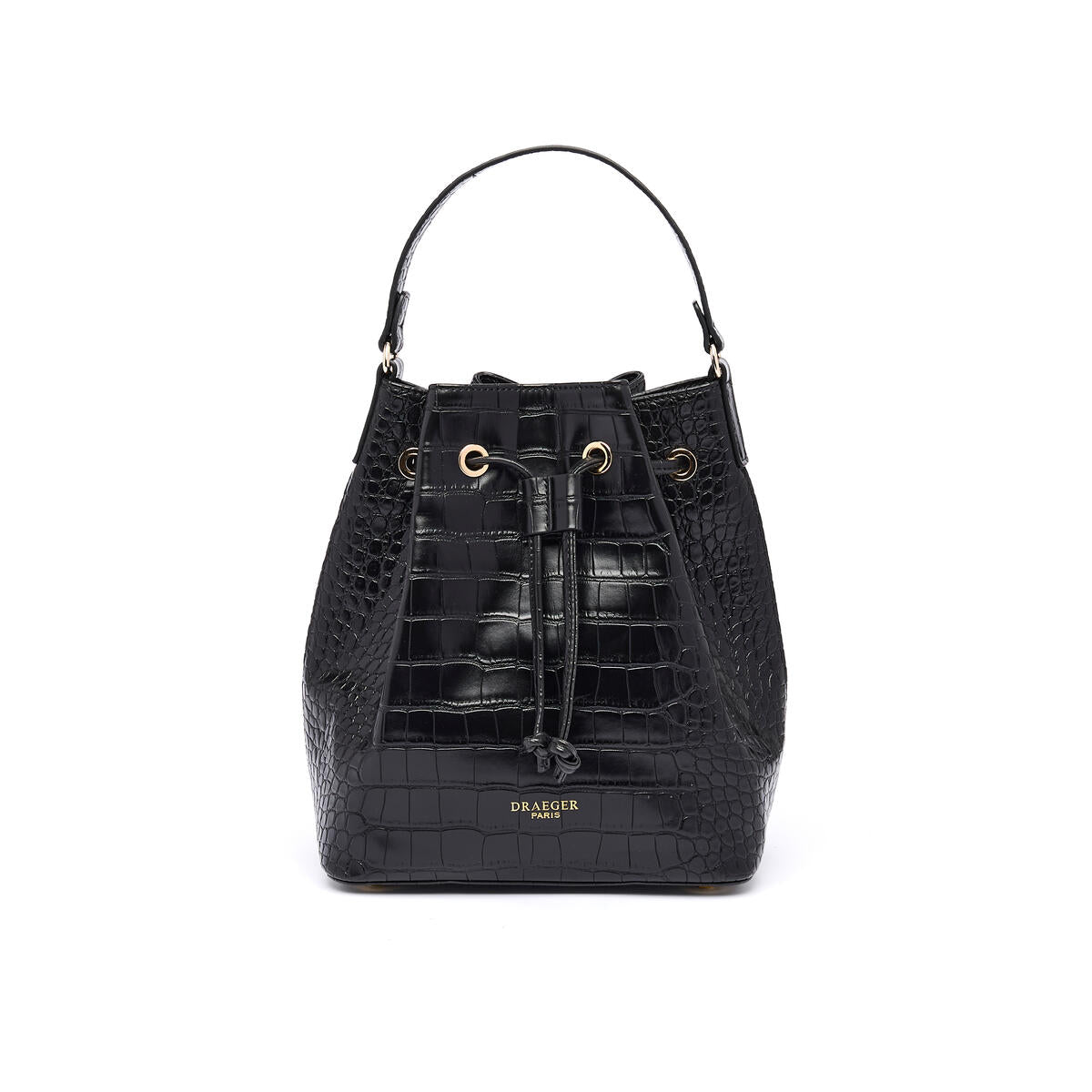 Sac bourse Anna Croco Noir 1