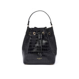 Sac bourse Anna Croco Noir 1