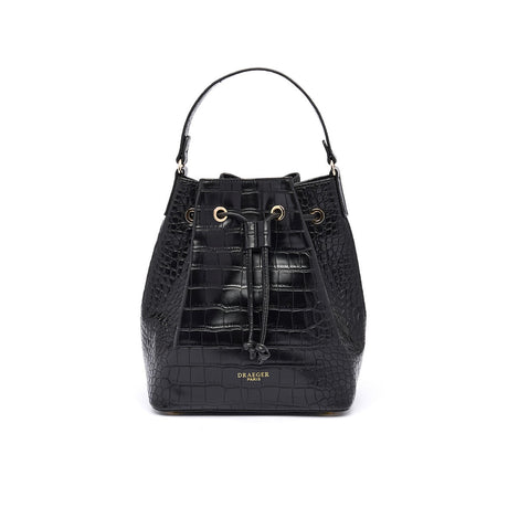 Sac bourse Anna Croco Noir 1