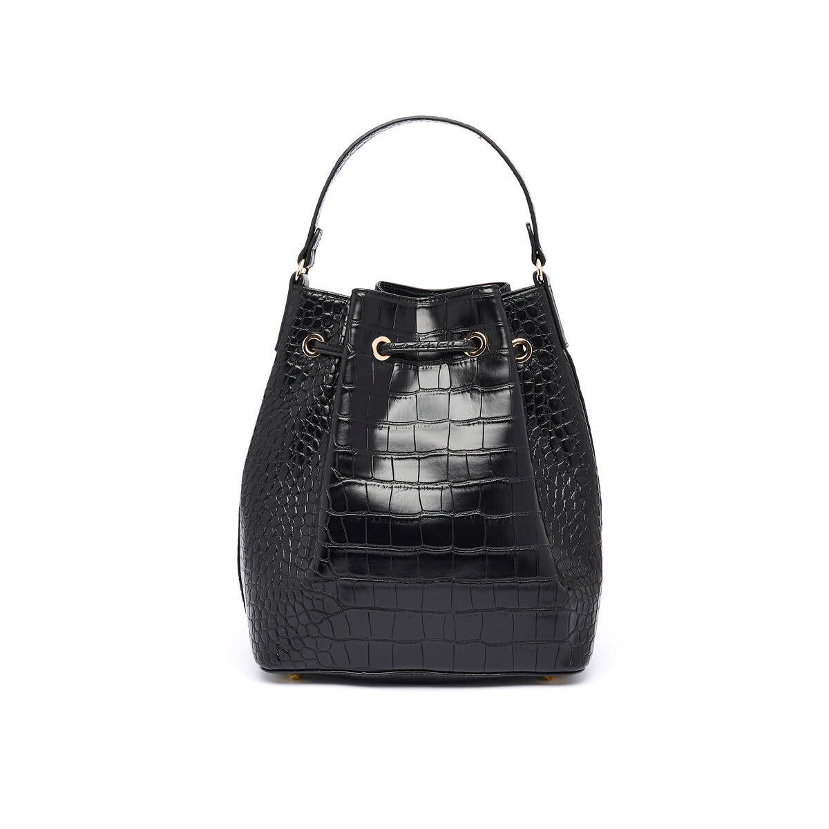 Sac bourse Anna Croco Noir 3