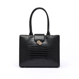 Grand Sac Cabas Croco Camille Noir 1