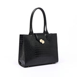 Bolso Tote Camille Grande De Cocodrilo
