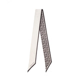 Tour de cou chic Fleurs noir 1