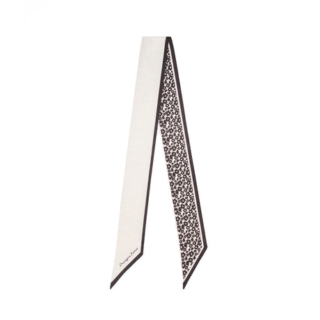 Tour de cou chic Fleurs noir 1