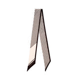 Tour de cou chic Rayures noir 1