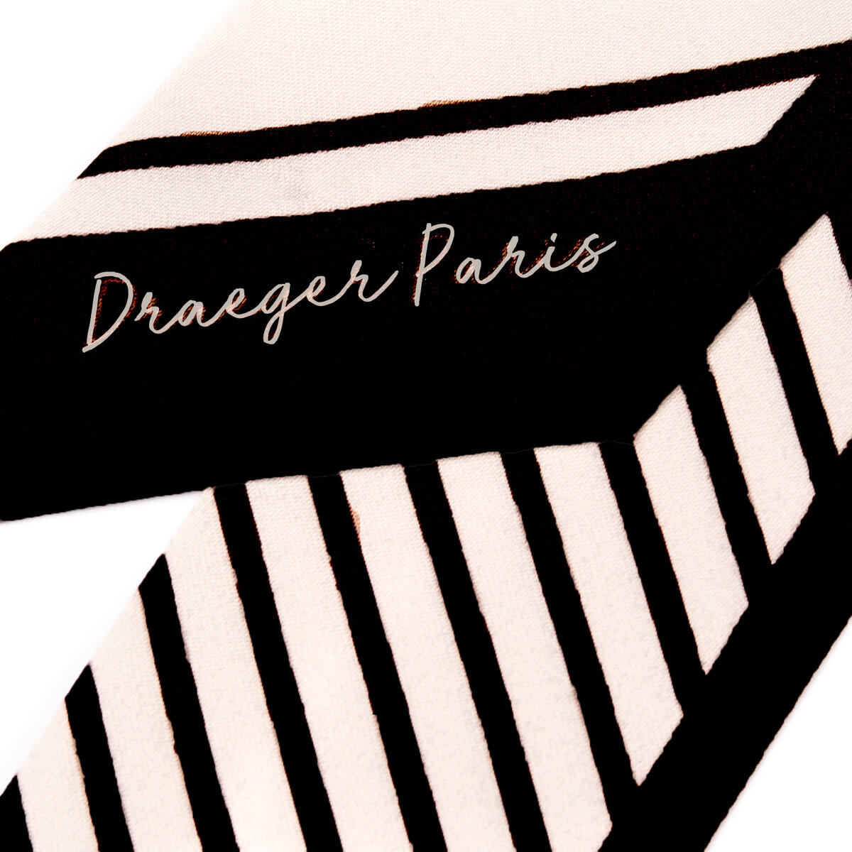 Tour de cou chic Rayures noir 3