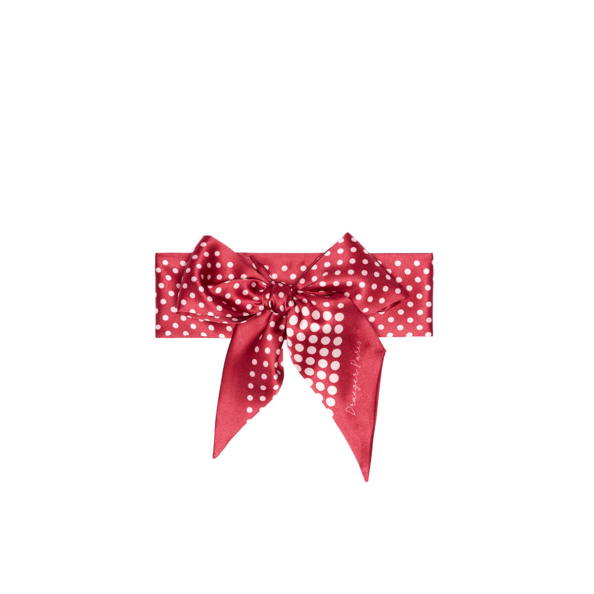 Tour de cou chic Pois rouge 2