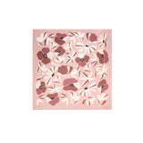 Carré chic Fleurs nude 1