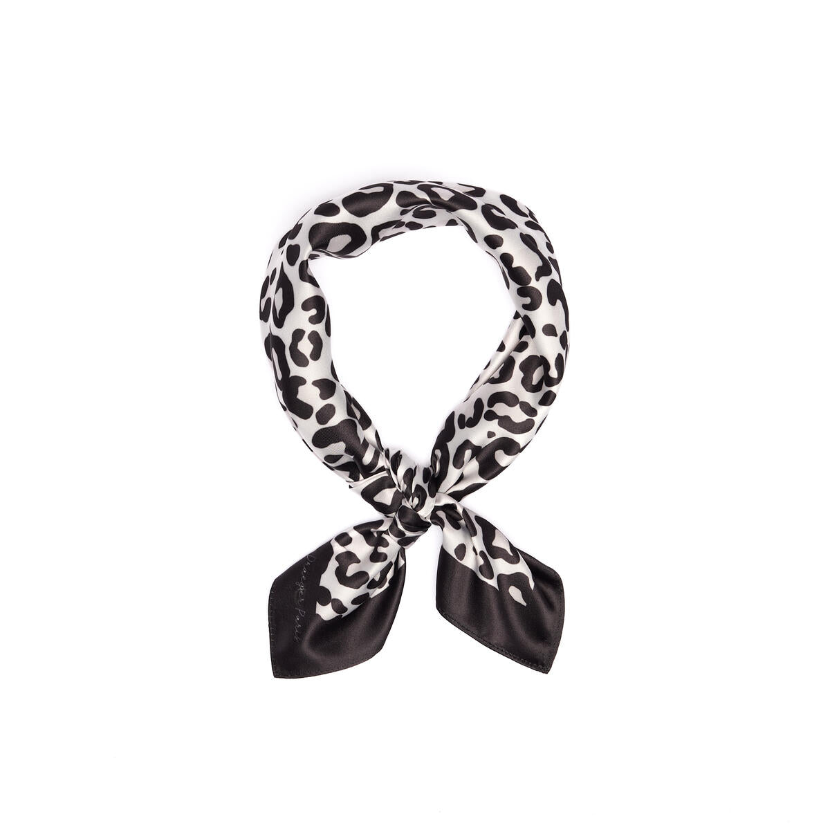 Carré chic Léopard noir 2