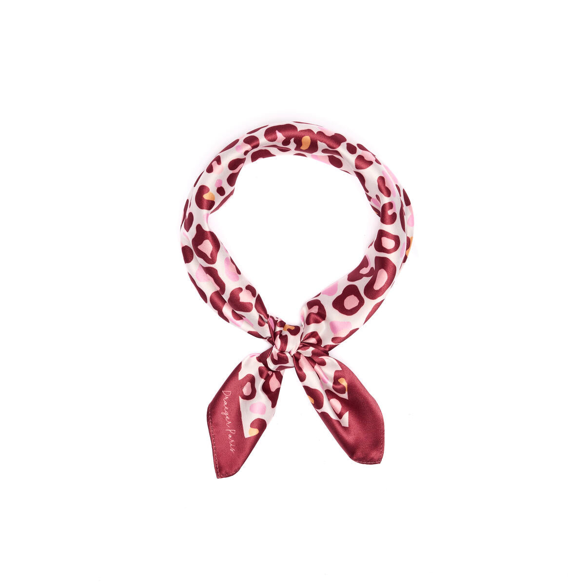 Carré chic Léopard rouge 2