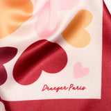 Carré chic Cœurs rouge 3