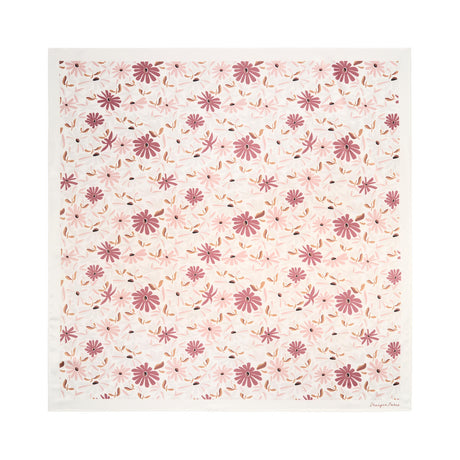 Grand carré chic Fleurs nude 1