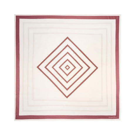 Grand carré chic Géométrique nude 1