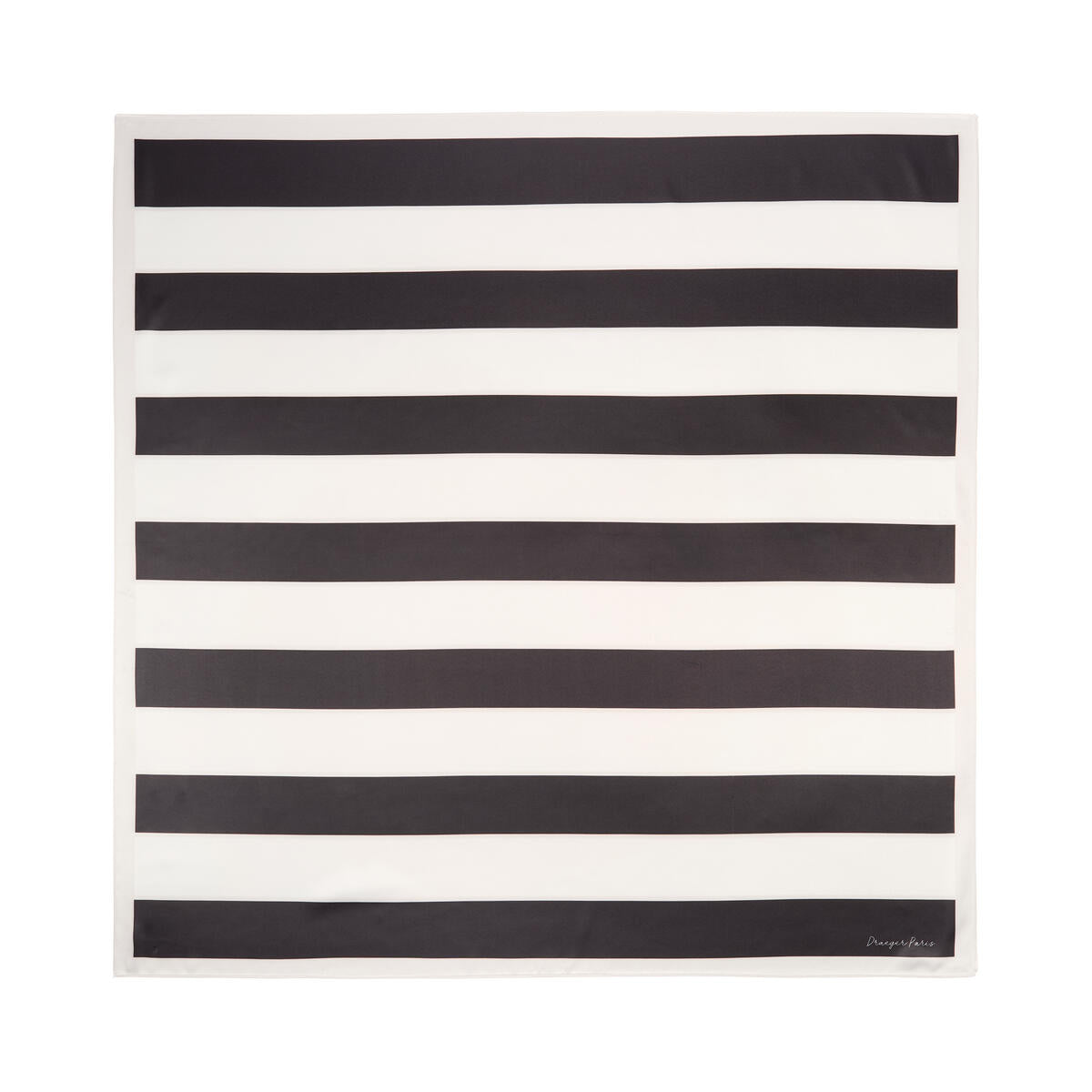 Grand carré chic Rayures noir 1