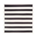 Grand carré chic Rayures noir 1