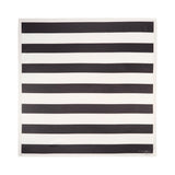 Grand carré chic Rayures noir 1