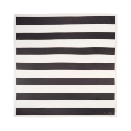 Grand carré chic Rayures noir 1