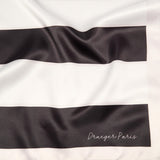 Grand carré chic Rayures noir 3