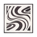 Grand carré chic Géométrique noir 1