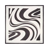 Grand carré chic Géométrique noir 1