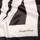 Grand carré chic Géométrique noir 3