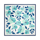 Grand carré chic Fleurs bleu 1