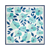 Grand carré chic Fleurs bleu 1