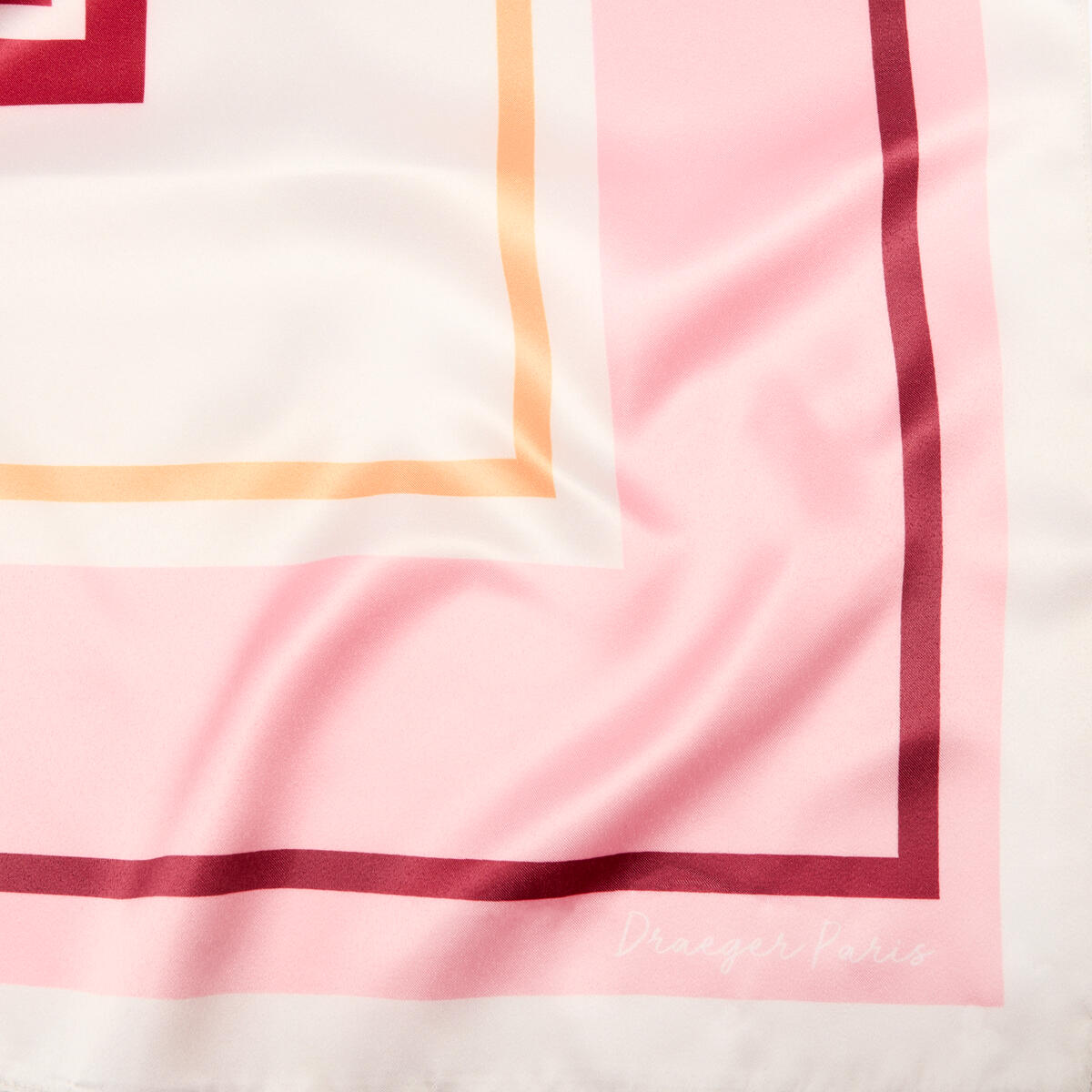 Grand carré chic Géométrique rouge 3