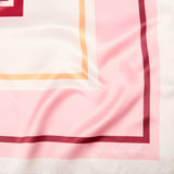 Grand carré chic Géométrique rouge 3