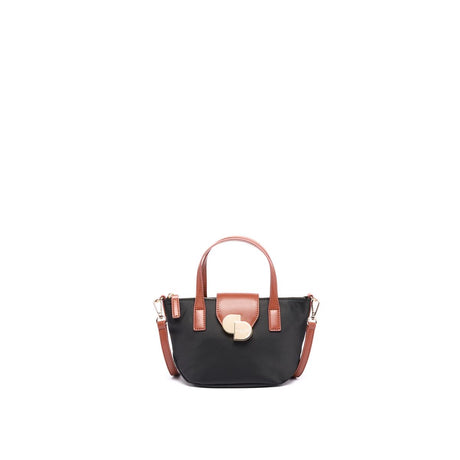 Mini Cabas Toile Noir 1