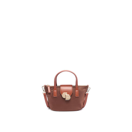 Mini Cabas Toile Chocolat 1