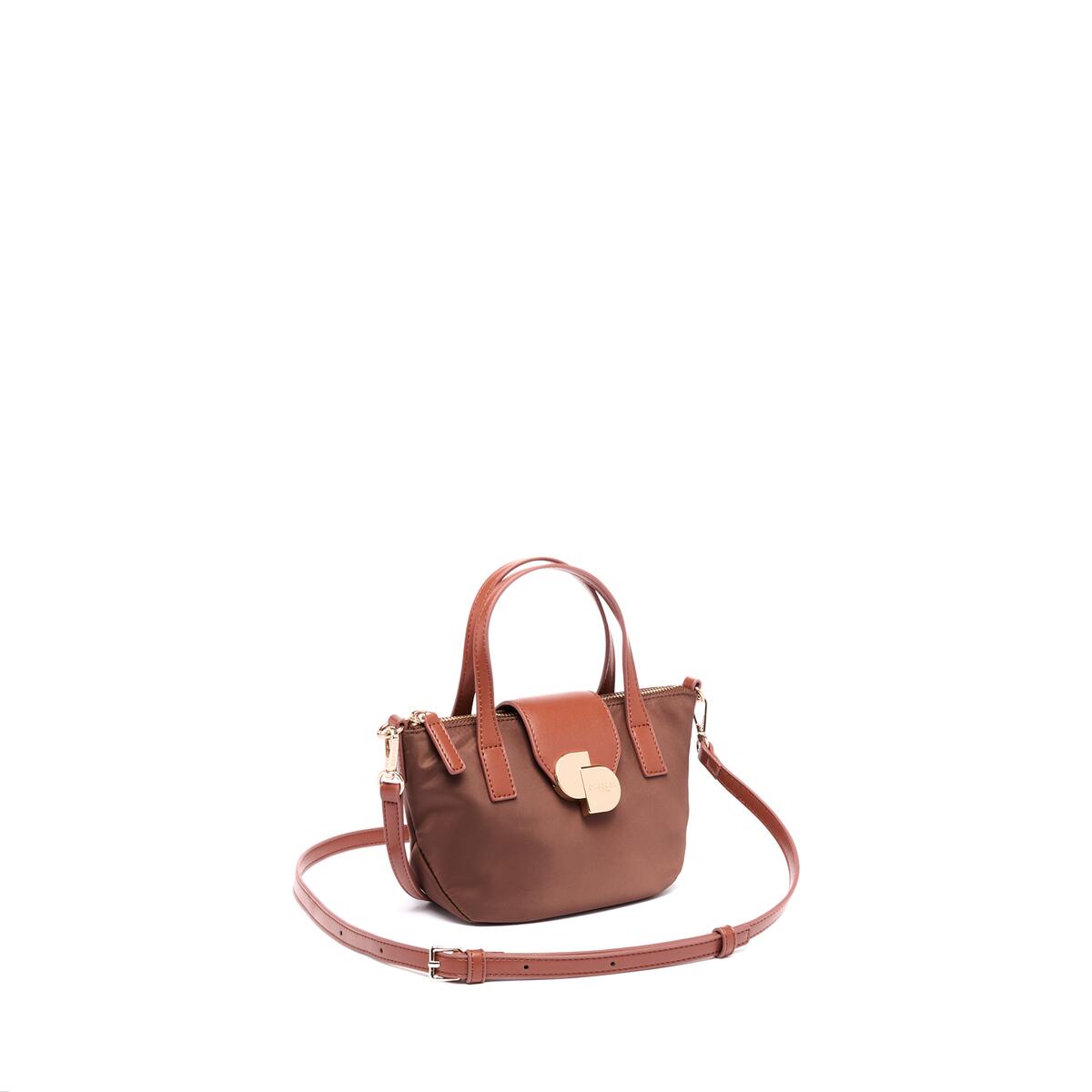 Mini Cabas Toile Chocolat 2