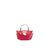 Mini Cabas Toile Cerise 1