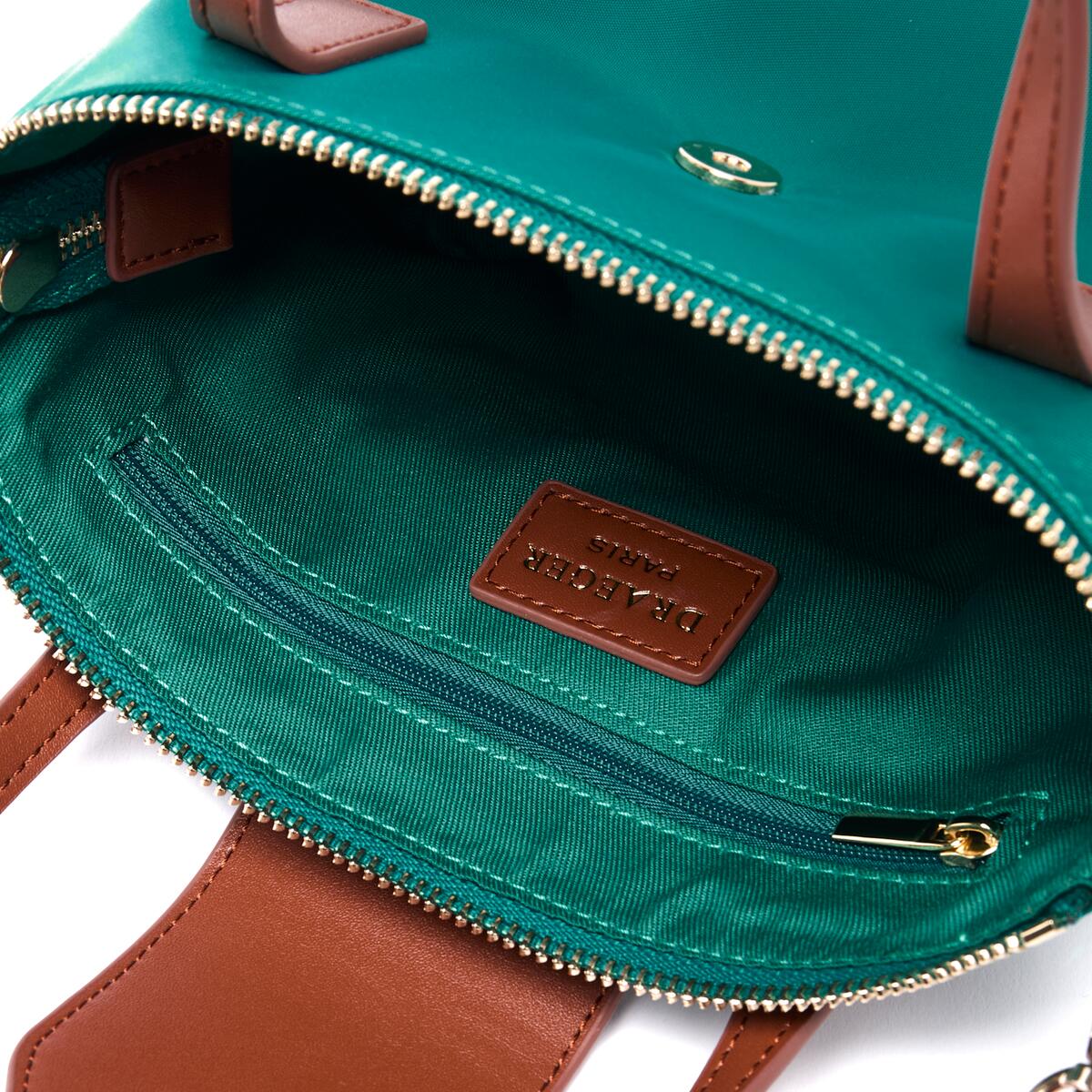 Mini Cabas Toile Vert 4