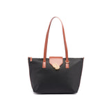 Moyen Cabas Toile Noir 1