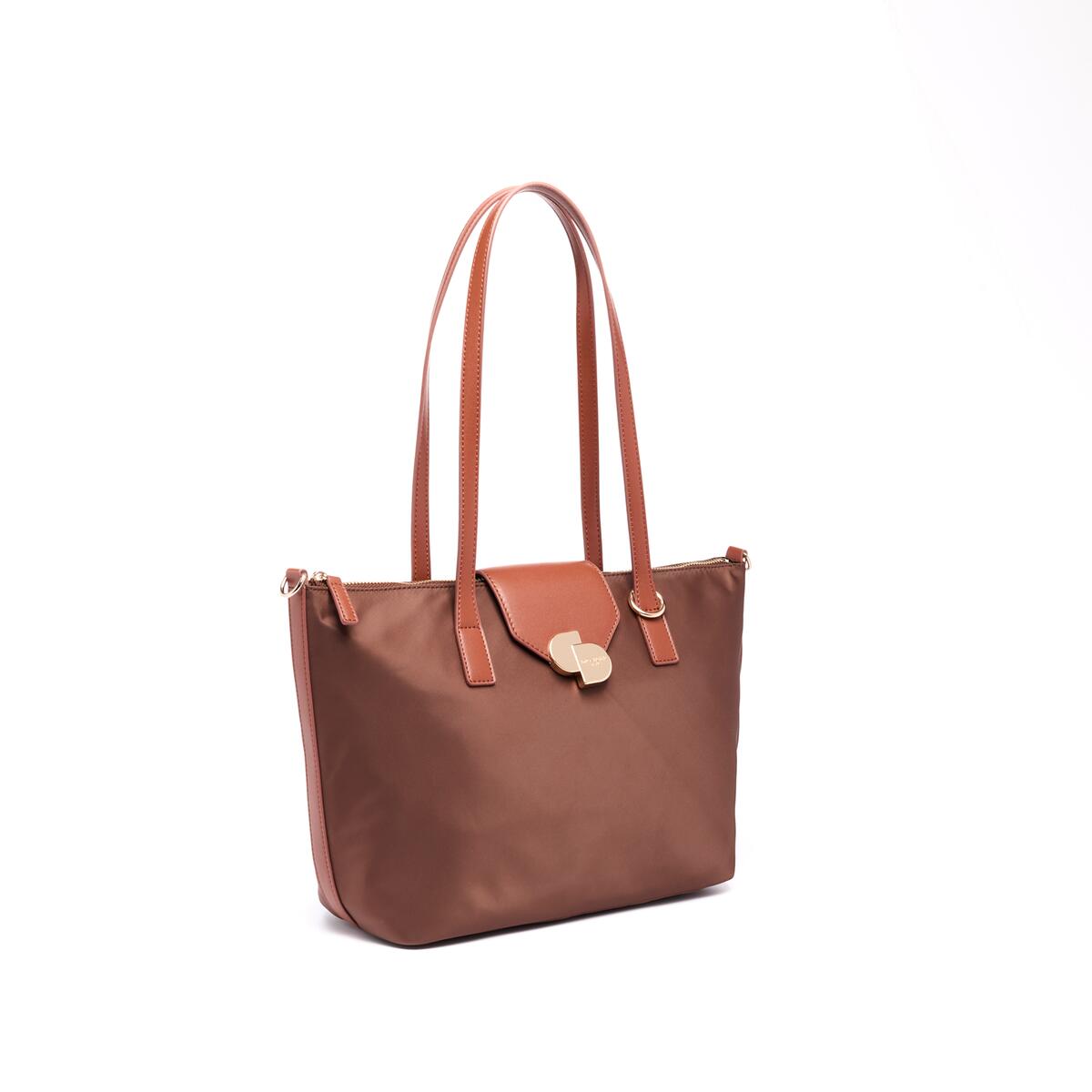 Moyen Cabas Toile Chocolat 2