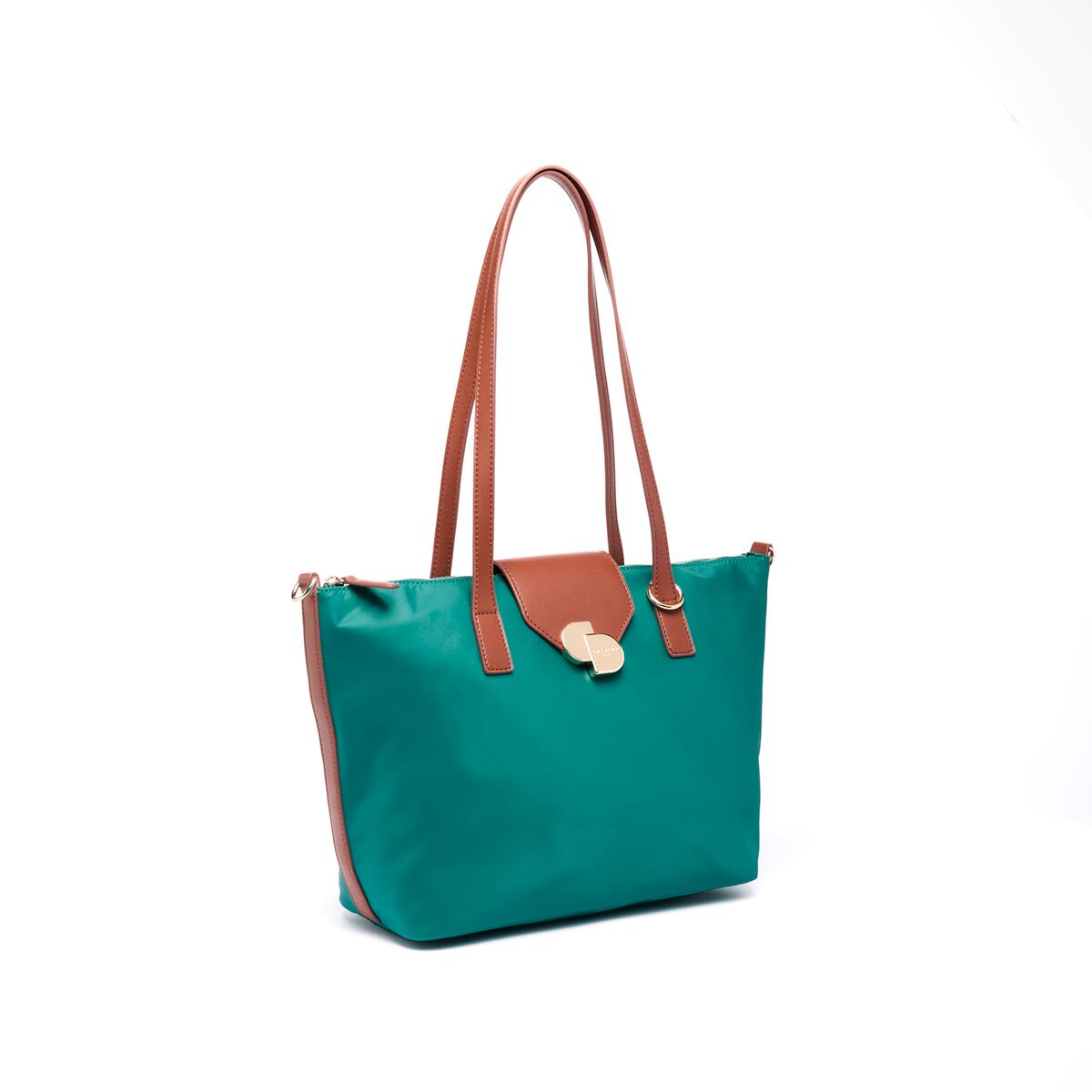 Moyen Cabas Toile Vert 2