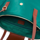 Moyen Cabas Toile Vert 4