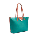 Grand Cabas Toile Vert 2